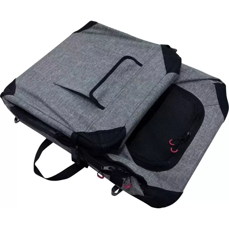 ZOLUX NOMAD M Sulankstomas audinio kelioninis gyvūnų nešiklis 70x52x52 cm Pilka/Juoda