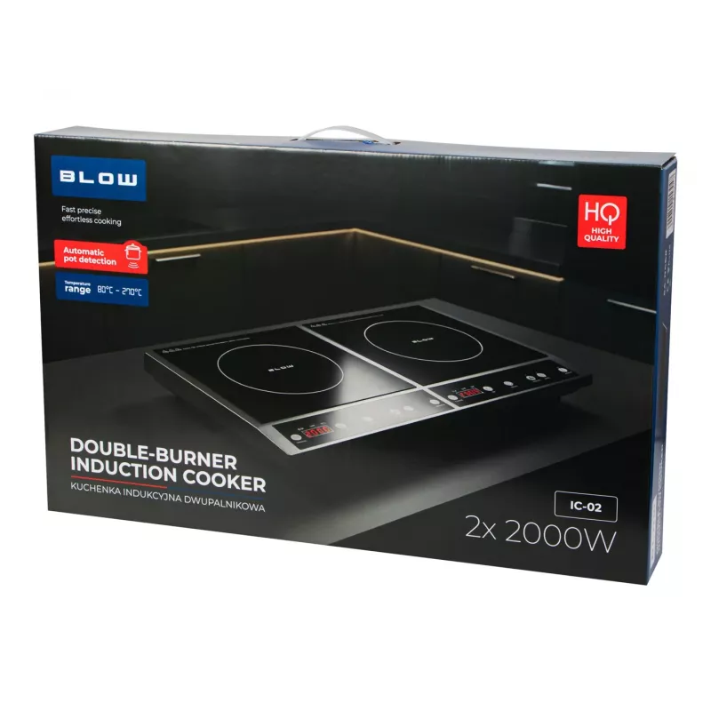BLOW Induction Cooker Two-Burner Adjustable Hob 2000W + 2000W