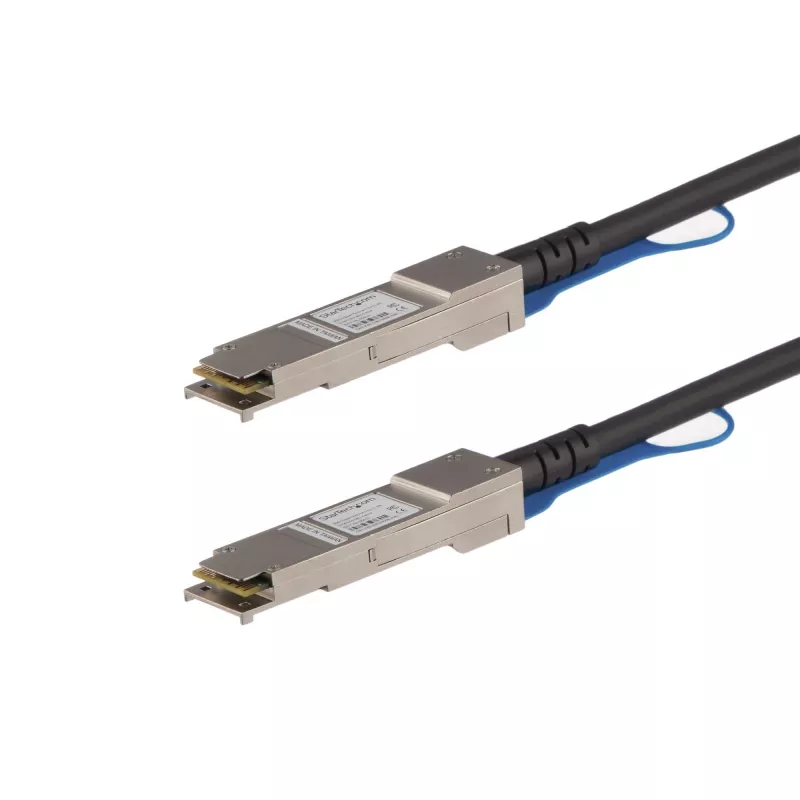 StarTech.com 0,5 m QSFP+ tiesioginio prijungimo kabelis - MSA atitiktis - 40G QSFP+ pasyvus dviejų ašių kabelis - QSFP į QSFP - juodas