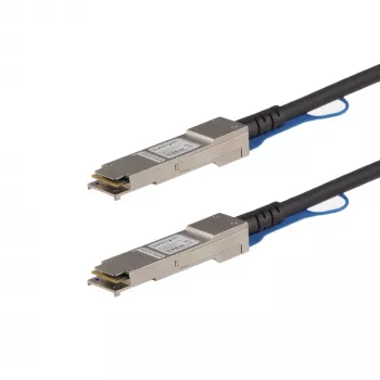 StarTech.com 0,5 m QSFP+ tiesioginio prijungimo kabelis - MSA atitiktis - 40G QSFP+ pasyvus dviejų ašių kabelis - QSFP į QSFP - juodas