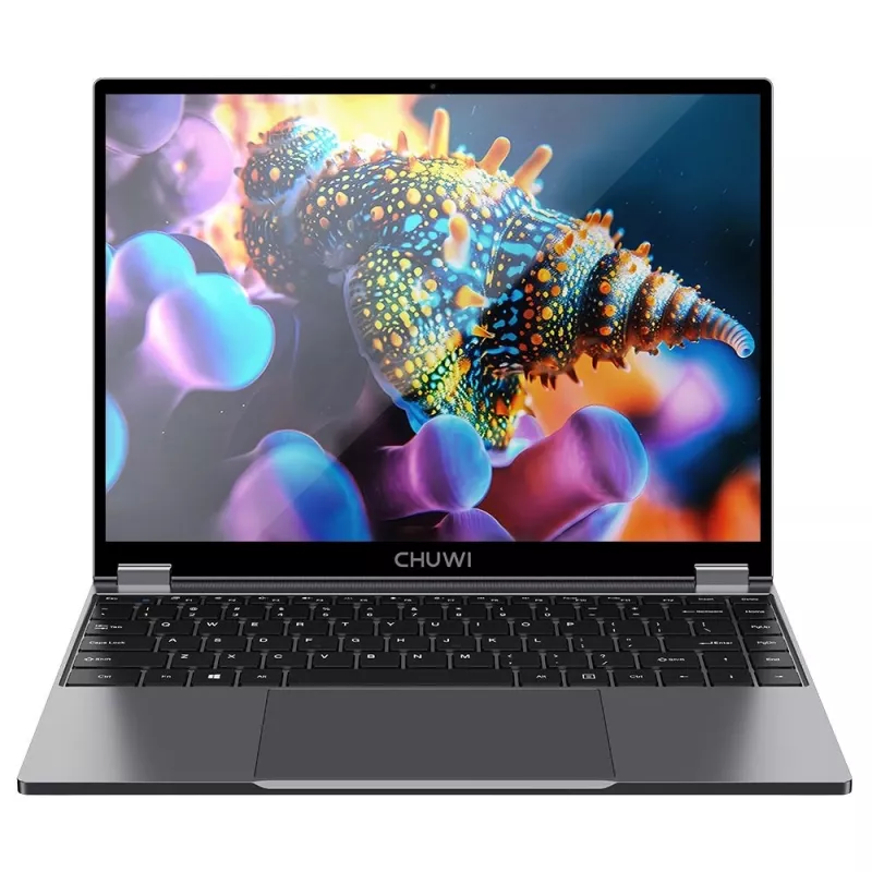 Chuwi FreeBook 2025 N150 13.5 inch 2-in-1 jutiklinis nešiojamas kompiuteris, Intel N150, 16 GB RAM, 512 GB SSD, geležies pilka