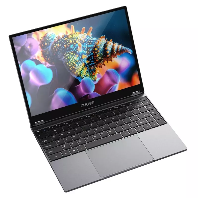 Chuwi FreeBook 2025 N150 13.5 inch 2-in-1 jutiklinis nešiojamas kompiuteris, Intel N150, 16 GB RAM, 512 GB SSD, geležies pilka