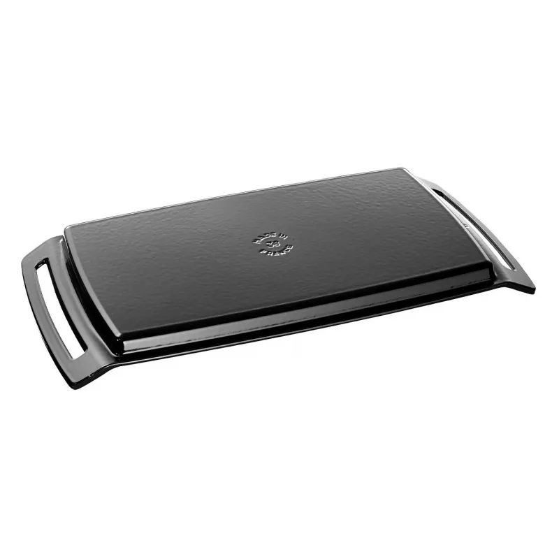 Staub Stačiakampis ketaus kepimo indas su dangčiu, juodas, tinkamas indukcijai, 38 cm