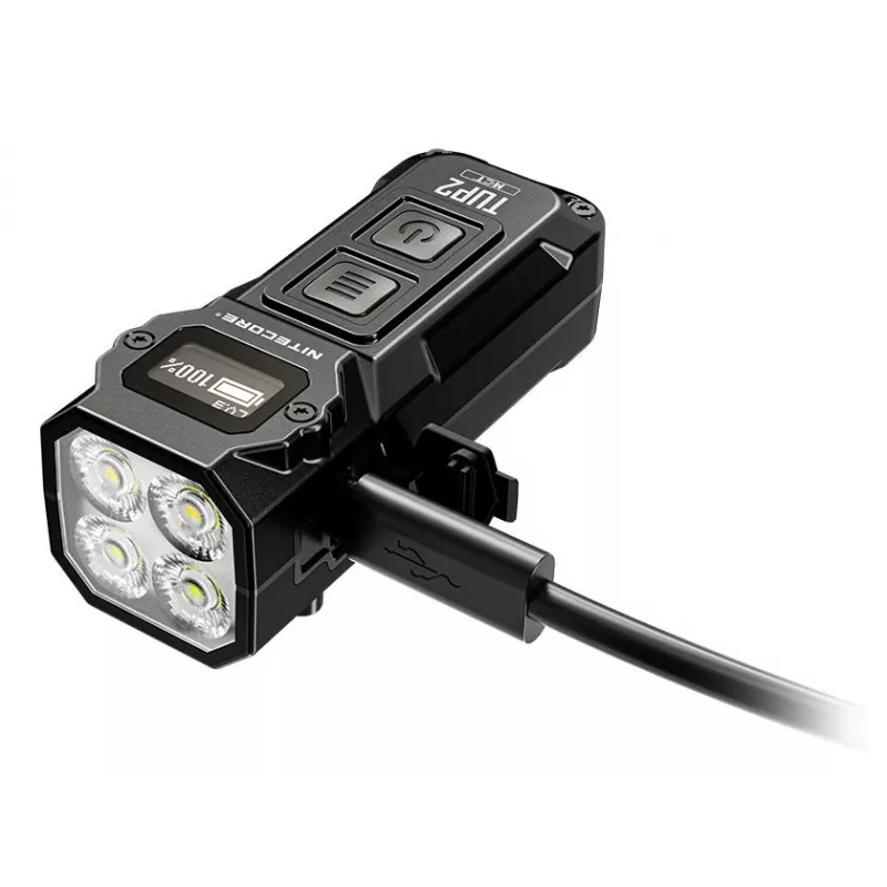 Nitecore TUP2 Raktų pakabuko žibintuvėlis Juodas 1200lm USB-C