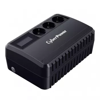 CyberPower BU650EULCD linijinis-interaktyvus UPS 650VA/360W LCD AVR USB 3x Schuko