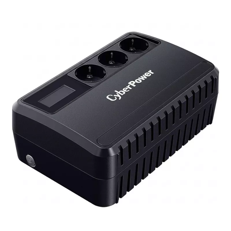 CyberPower BU650EULCD linijinis-interaktyvus UPS 650VA/360W LCD AVR USB 3x Schuko