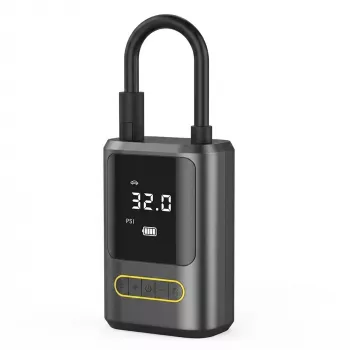 Nešiojamas oro kompresorius EXTRALINK 4000 mAh 80W 150 PSI su maitinimo banku ir LED žibintuvėliu