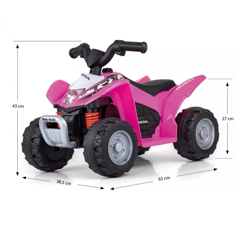 MILLY MALLY Quad Honda ATV Battery Powered Pink