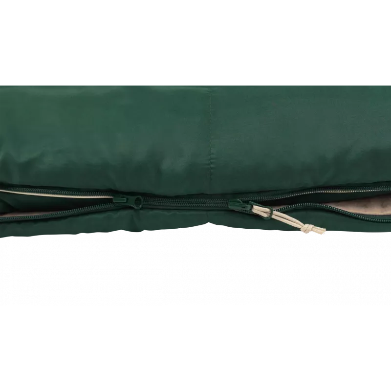 Outwell Contour Prime Green Sleeping Bag 220x85 cm -13 to 16°C Right Zipper