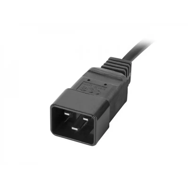 LANBERG Rack PDU 19 inch 1U 16A 2m 4x C19 6x C13 C20 Black
