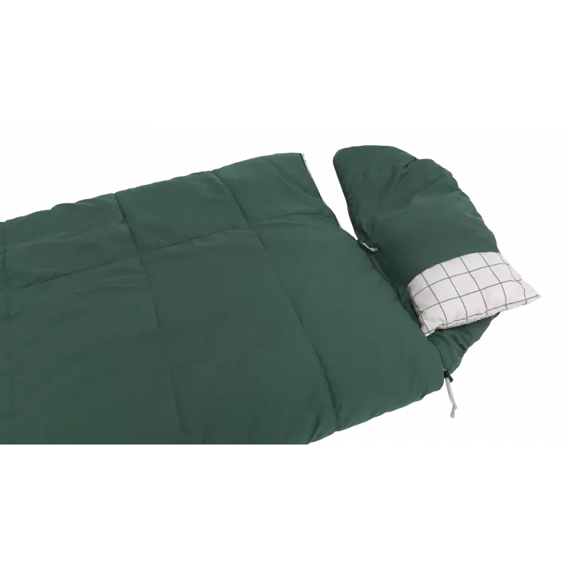 Outwell Camper Prime Green Sleeping Bag 235 x 90 cm -15 to 5 °C Right Zipper