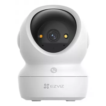 EZVIZ H6c G1 4K sferinė IP vaizdo stebėjimo kamera vidaus patalpoms, 4K UHD, 3840x2160, Wi-Fi, Ethernet, naktinis matymas, dvipusis garsas, AI aptikimas, montavimas prie lubų/sienos/ant stalo