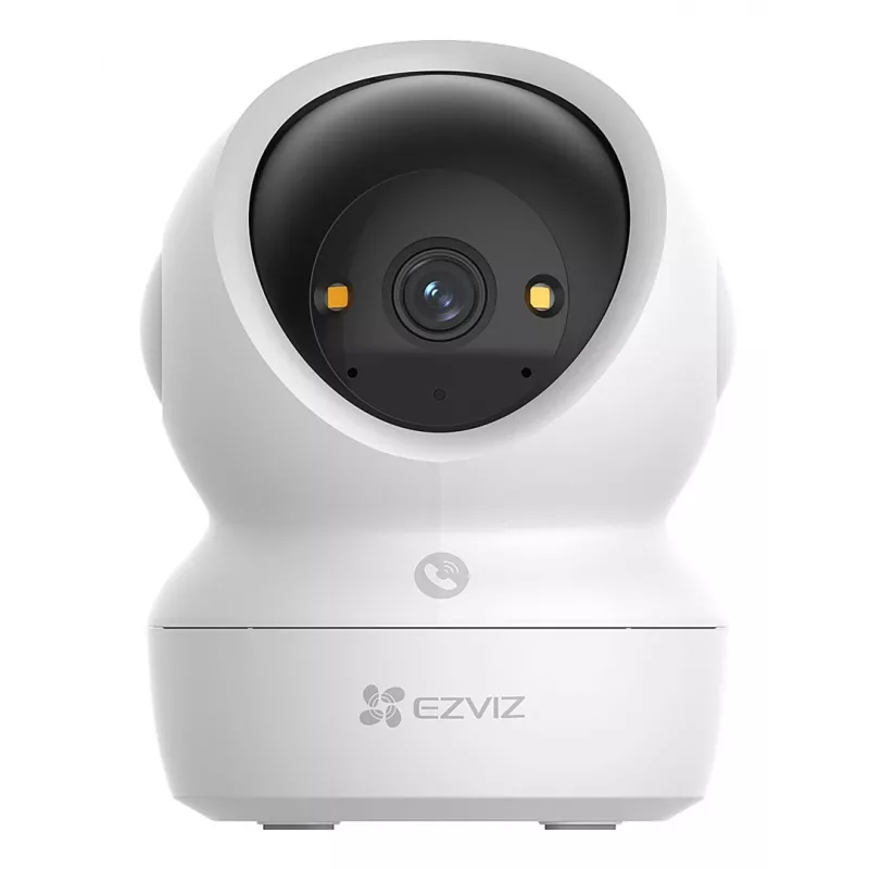 EZVIZ H6c G1 4K sferinė IP vaizdo stebėjimo kamera vidaus patalpoms, 4K UHD, 3840x2160, Wi-Fi, Ethernet, naktinis matymas, dvipusis garsas, AI aptikimas, montavimas prie lubų/sienos/ant stalo