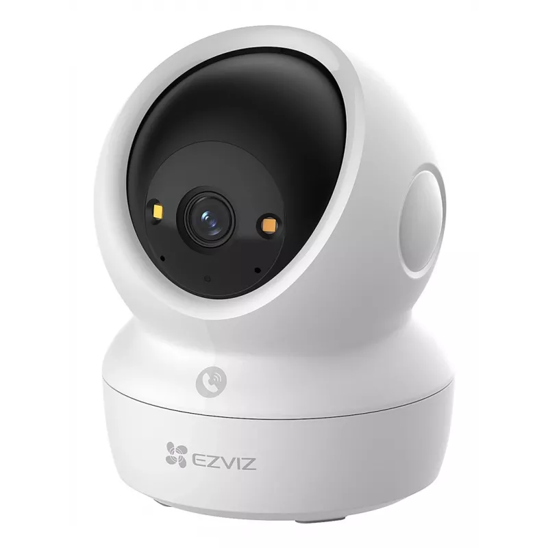 EZVIZ H6c G1 4K sferinė IP vaizdo stebėjimo kamera vidaus patalpoms, 4K UHD, 3840x2160, Wi-Fi, Ethernet, naktinis matymas, dvipusis garsas, AI aptikimas, montavimas prie lubų/sienos/ant stalo