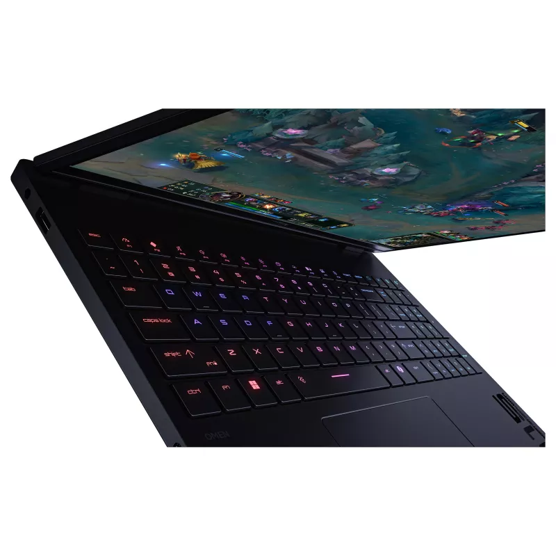 HP HyperX OMEN 15-ga0150ng 15.3 colio WUXGA IPS 165Hz žaidimų nešiojamasis kompiuteris, Intel Core i5-14450HX, 16 GB DDR5 RAM, 1 TB PCIe SSD, NVIDIA GeForce RTX 5060, Windows 11 Home, Shadow Black