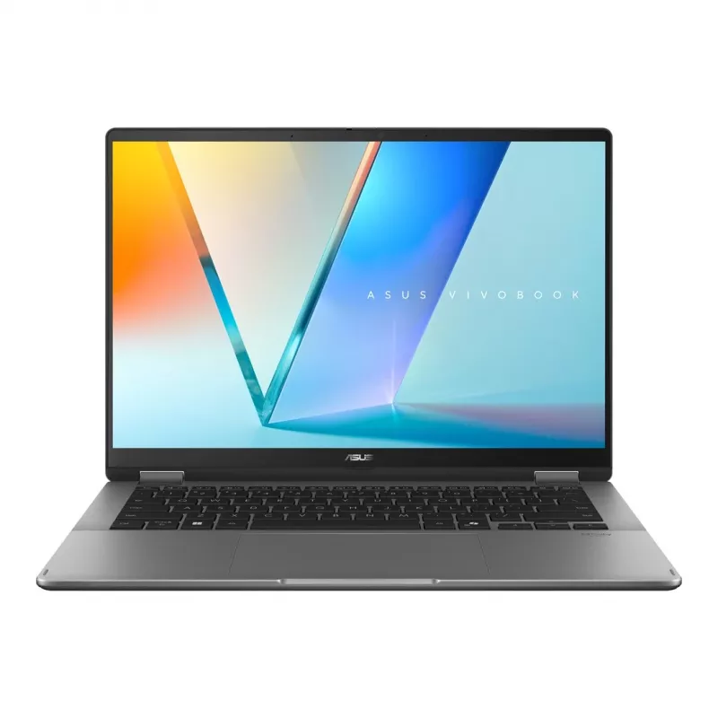 ASUS Vivobook 14 Flip TP3407SA-SG146W Ultra 5 226V 14.0 col. WUXGA Touch 60Hz 300nits AG 16GB LPDDR5X 512GB SSD Intel Arc Graphics FHD Cam 70WHrs Win11 Matinė Pilka
