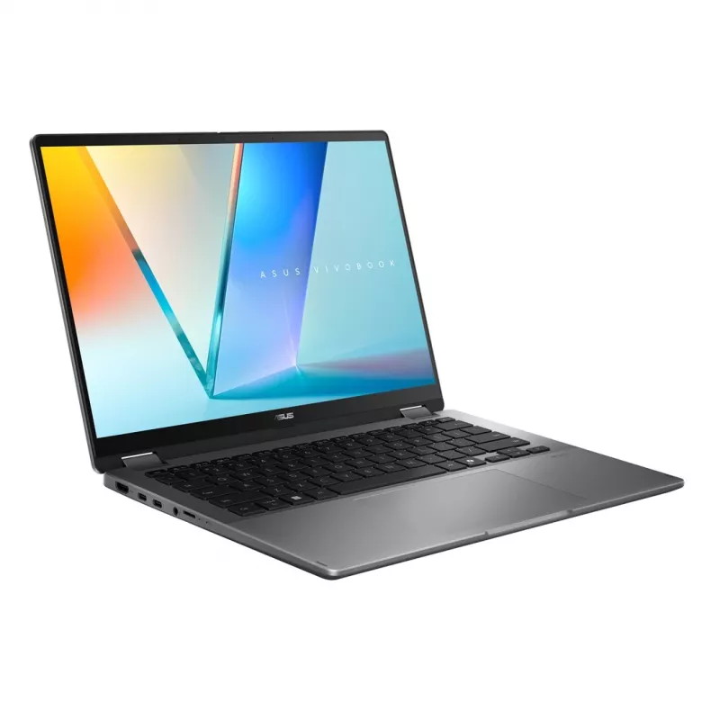 ASUS Vivobook 14 Flip TP3407SA-SG146W Ultra 5 226V 14.0 col. WUXGA Touch 60Hz 300nits AG 16GB LPDDR5X 512GB SSD Intel Arc Graphics FHD Cam 70WHrs Win11 Matinė Pilka