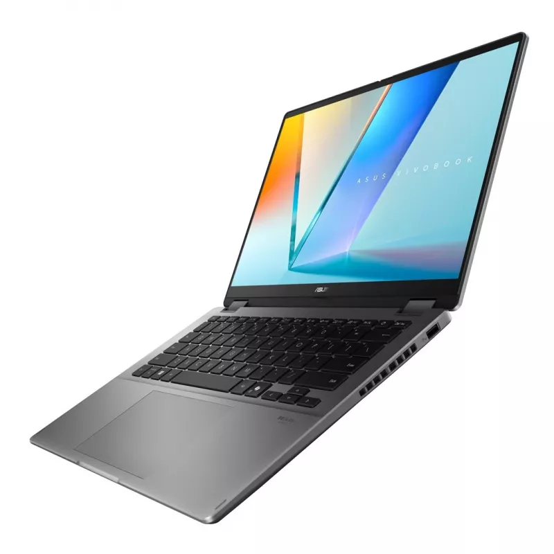 ASUS Vivobook 14 Flip TP3407SA-SG146W Ultra 5 226V 14.0 col. WUXGA Touch 60Hz 300nits AG 16GB LPDDR5X 512GB SSD Intel Arc Graphics FHD Cam 70WHrs Win11 Matinė Pilka