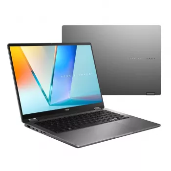 ASUS Vivobook 14 Flip TP3407SA-SG146W Ultra 5 226V 14.0 col. WUXGA Touch 60Hz 300nits AG 16GB LPDDR5X 512GB SSD Intel Arc Graphics FHD Cam 70WHrs Win11 Matinė Pilka
