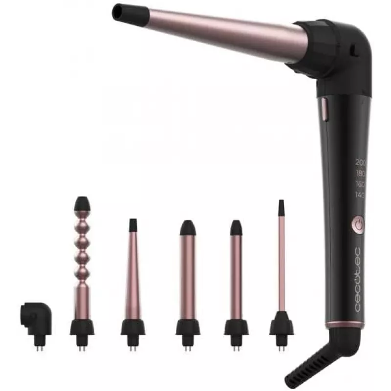 Cecotec SurfCare MultiWaves Multi-head Hair Curler, Ceramic, 46W, 140-200°C, 3 Barrels