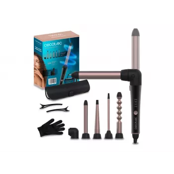 Cecotec SurfCare MultiWaves Multi-head Hair Curler, Ceramic, 46W, 140-200°C, 3 Barrels