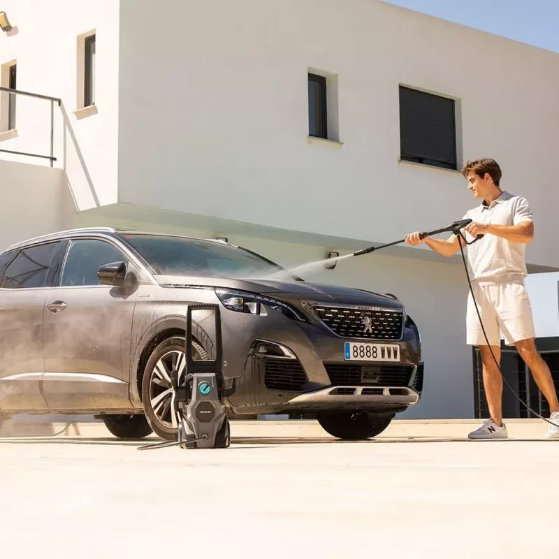Cecotec HydroBoost 1600 Car&Garden laidinis elektrinis aukšto slėgio plovimo įrenginys 1600 W 135 bar juoda/pilka