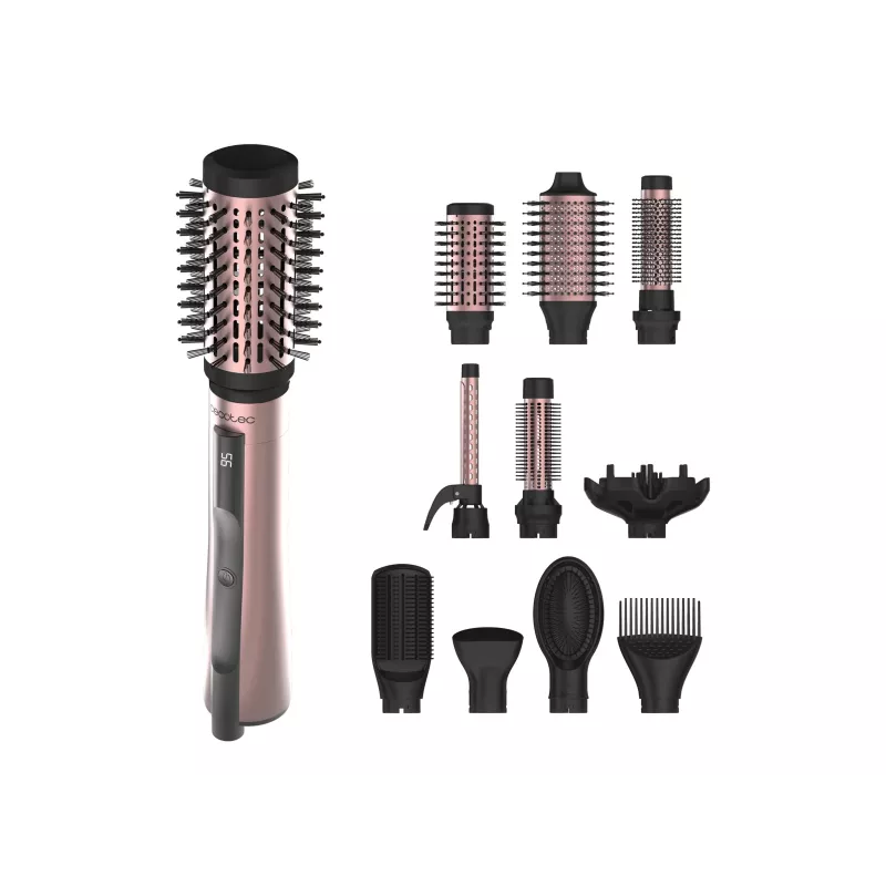 Cecotec CeramicCare 10in1 AirBrush Hot Air Brush 1200W Juoda/Rožinė