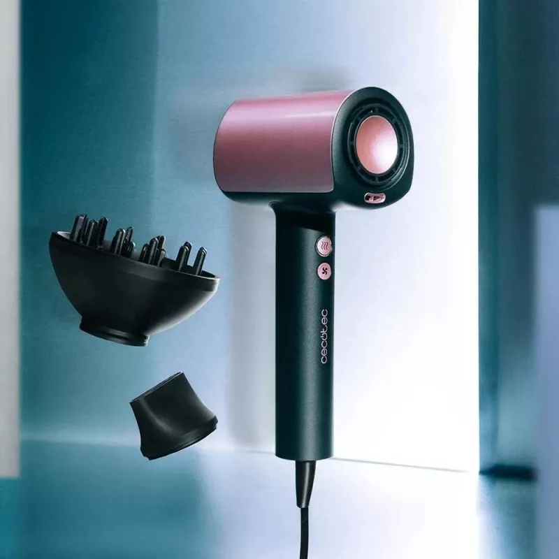 Cecotec DryGlam Nano Plasma Hair Dryer 1600 W Black/Rose Gold
