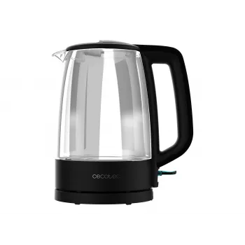 Cecotec ThermoSense 320 Clear elektrinis virdulys 2200 W 1,7 L stiklas juoda/skaidrus