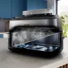 Philips 5000 Series NA565/02 Dvigubo krepšelio oro gruzdintuvė 9,5 L 2750 W Juoda, Sidabrinė, Nerūdijantis plienas