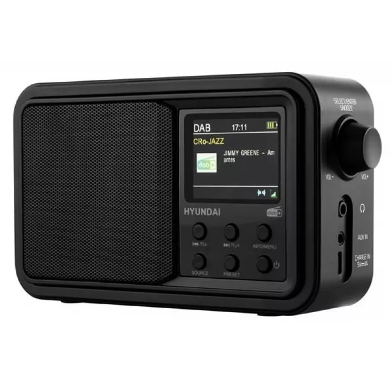 Hyundai PR650BTDAB nešiojamas DAB+/FM radijas su Bluetooth, juodas