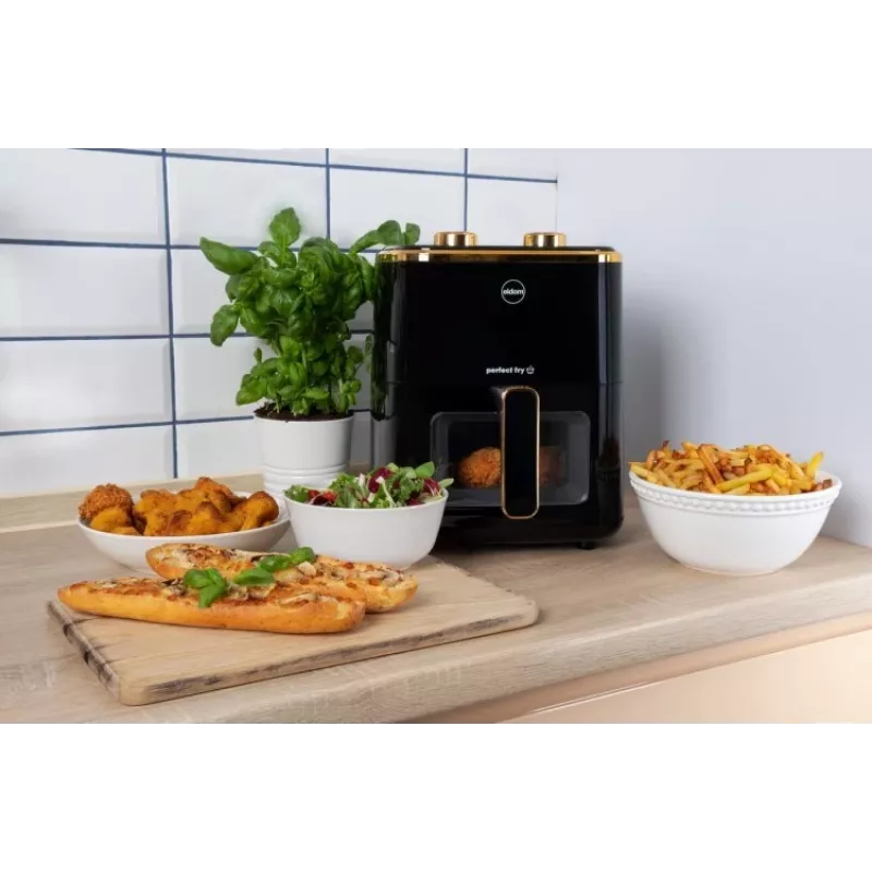 ELDOM FR45 FRITELO 1500 W bekepė gruzdintuvė, juoda