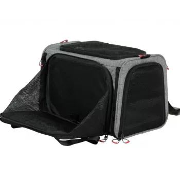 ZOLUX NOMAD L Išplečiamas Gyvūnų Nešiklis 48×30.8×30.5 cm Pilka/Juoda