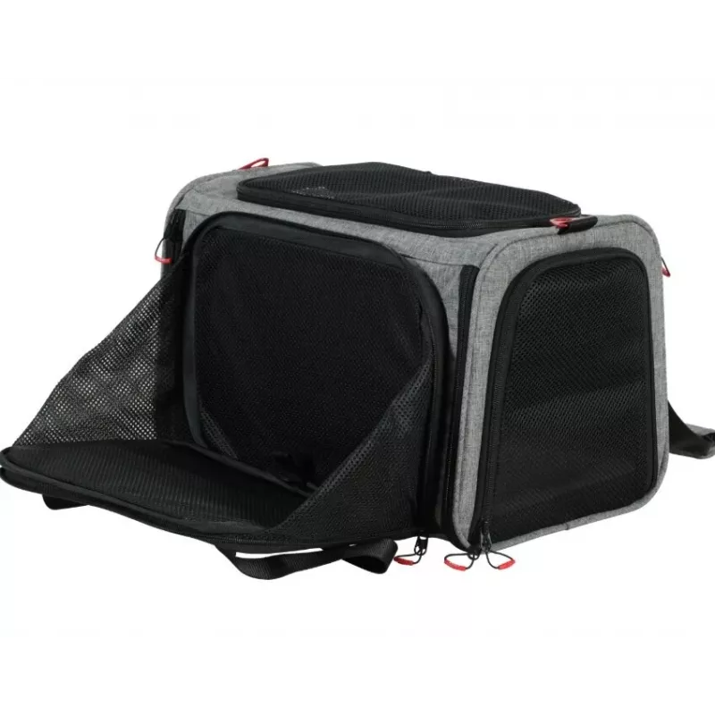 ZOLUX NOMAD L Išplečiamas Gyvūnų Nešiklis 48×30.8×30.5 cm Pilka/Juoda