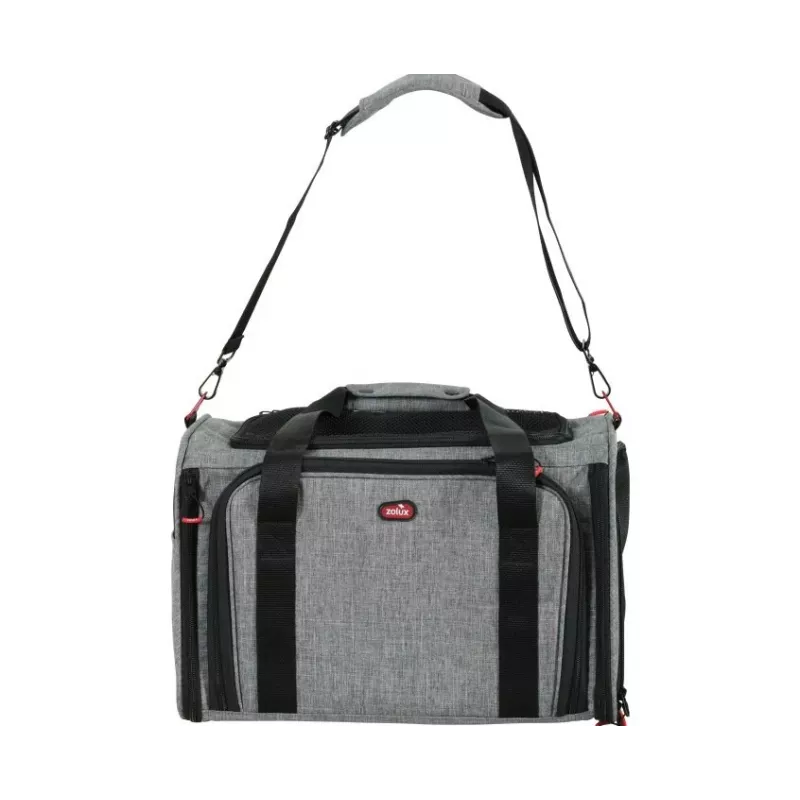 ZOLUX NOMAD L Išplečiamas Gyvūnų Nešiklis 48×30.8×30.5 cm Pilka/Juoda