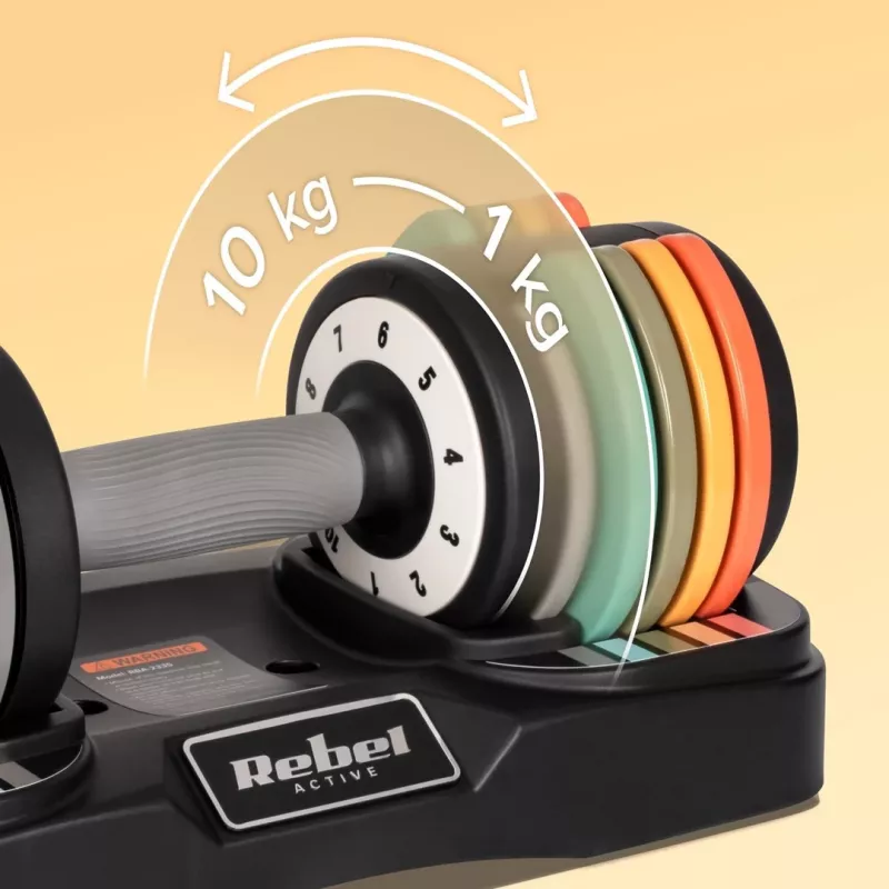 REBEL ACTIVE Automatiniai ketaus hanteliai 2x10kg RBA2335
