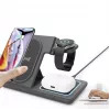 Gembird TA-WPC31S-01-BK 3-in-1 Sulankstomas belaidis įkroviklis stovas, 15W, Samsung Watch, juodas
