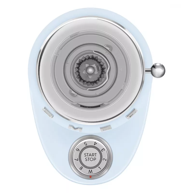 Smeg CGF03PBEU Kavos Malūnėlis, 15 Malimo Nustatymų, 240 g Pupelių Talpa, 150 W, Pastelinė Mėlyna