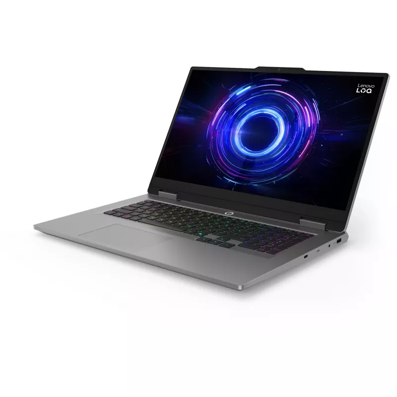 Nešiojamas žaidimų kompiuteris Lenovo LOQ 17IRX10 83JH - 17,3 colio FHD IPS 144Hz, Intel Core i5-13450HX, 24GB DDR5 RAM, 1TB NVMe SSD, NVIDIA GeForce RTX 5050 6GB, Windows 11 Home, Storm Grey