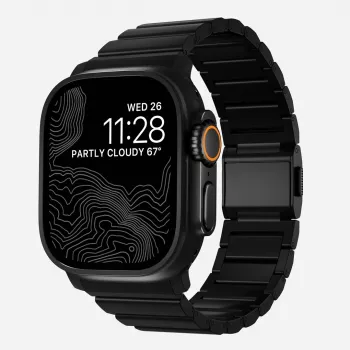 NOMAD Titanium Band, skirtas Apple Watch 46/49 mm, sidabrinis