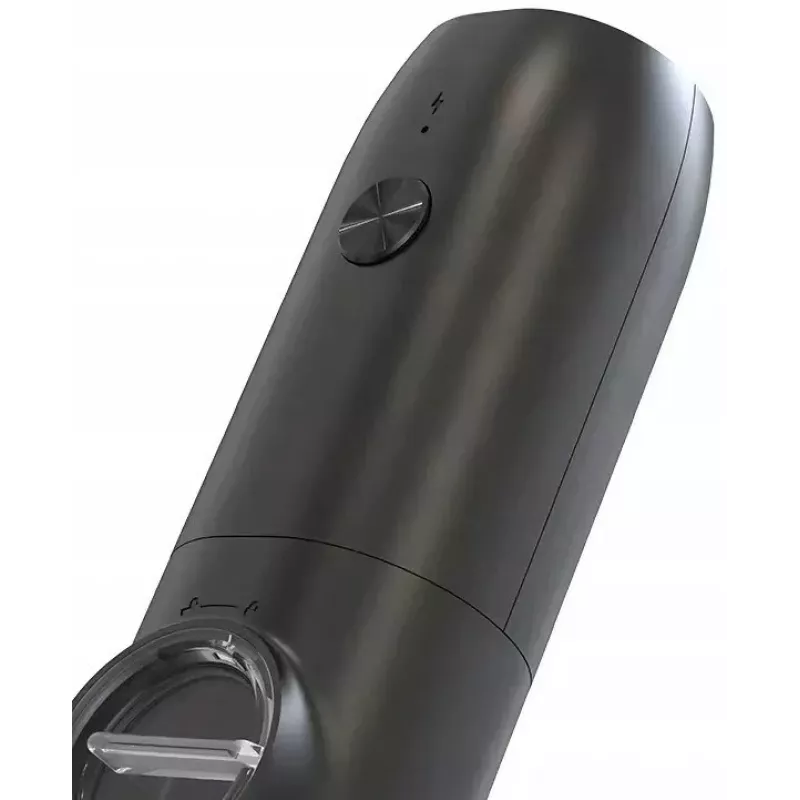 PROMIS MP35X2 Elektrinis druskos ir pipirų malūnėlių rinkinys su stovu, nerūdijantis plienas/sidabras, 2x 220 mm, keraminis malūnėlis, maitinamas baterijomis, LED šviesa