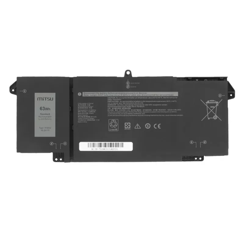 MITSU Battery 7FMXV, skirta Dell Latitude 5320 7320 7420 7520 - 15,2V 3600 mAh (55 Wh)