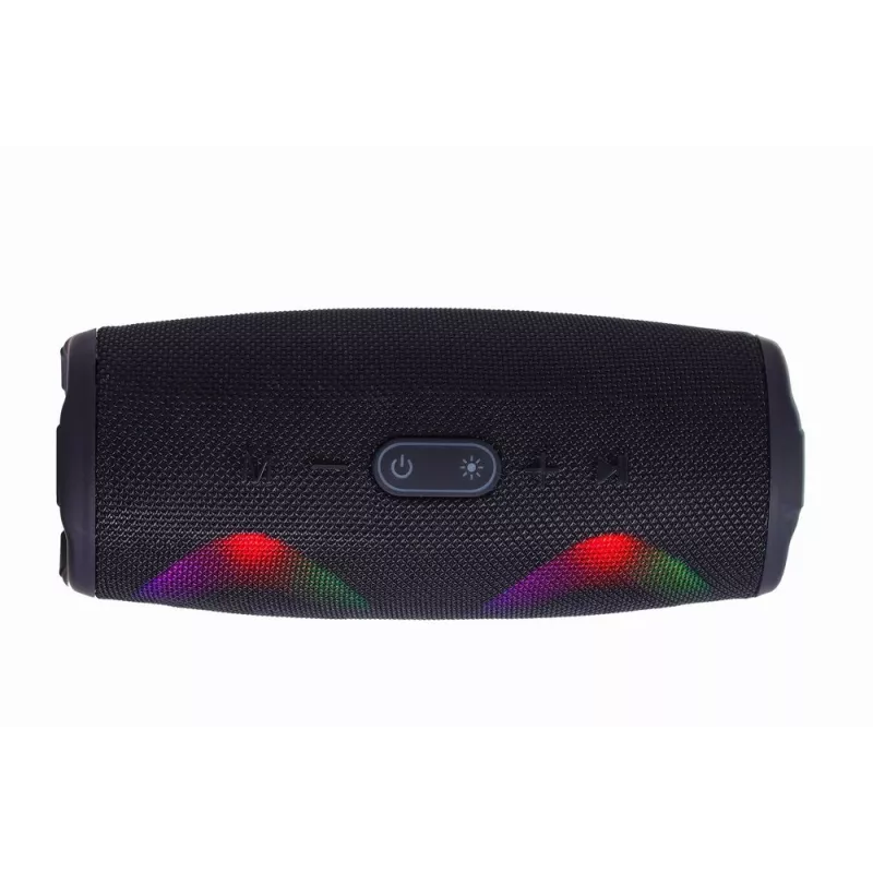 Gembird SPK-BT-LED-02 nešiojamas Bluetooth vakarėlių garsiakalbis, 10W, juodas