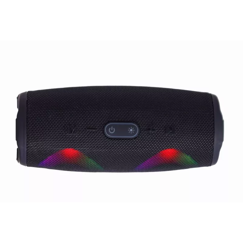 Gembird SPK-BT-LED-02 nešiojamas Bluetooth vakarėlių garsiakalbis, 10W, juodas