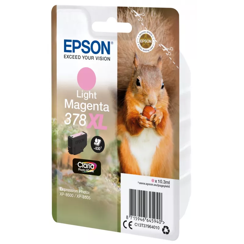 Epson 378XL šviesiai purpurinis rašalo kasetė - 10,3 ml - XL - Originali - Claria Photo HD