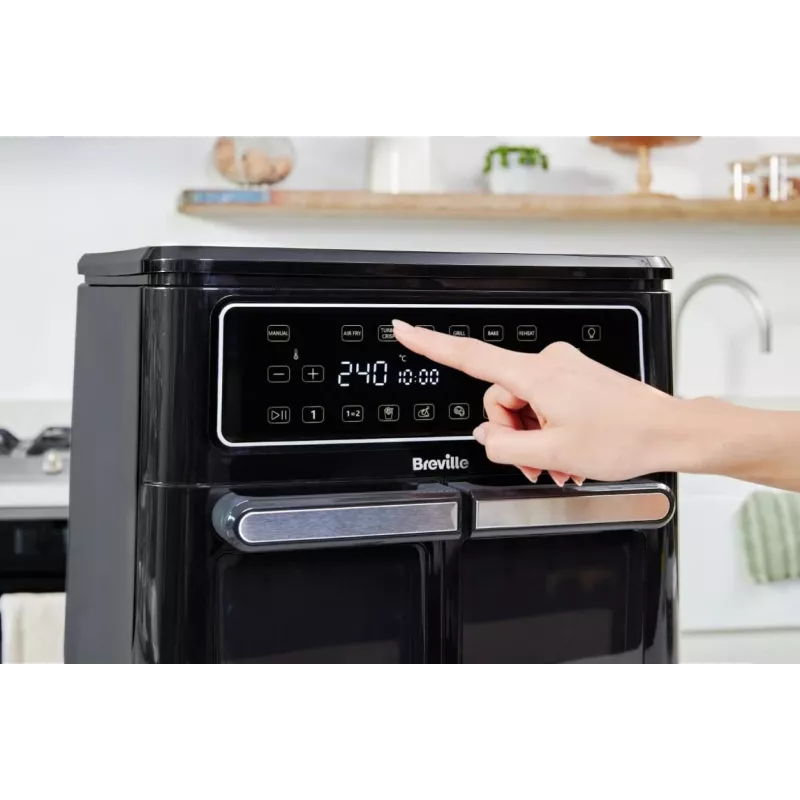 Breville VDF130X Oil-Free Air Fryer, 5.5L, 1700W, Black