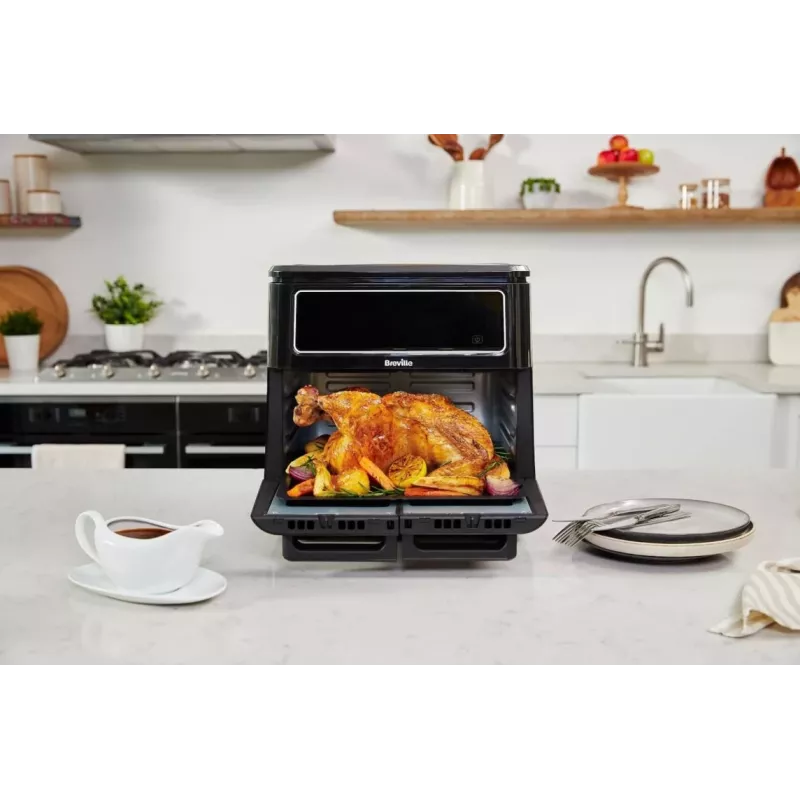 Breville VDF130X Oil-Free Air Fryer, 5.5L, 1700W, Black