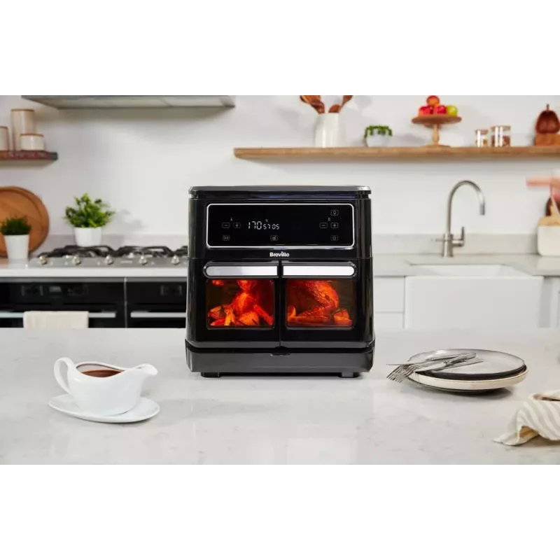 Breville VDF130X Oil-Free Air Fryer, 5.5L, 1700W, Black