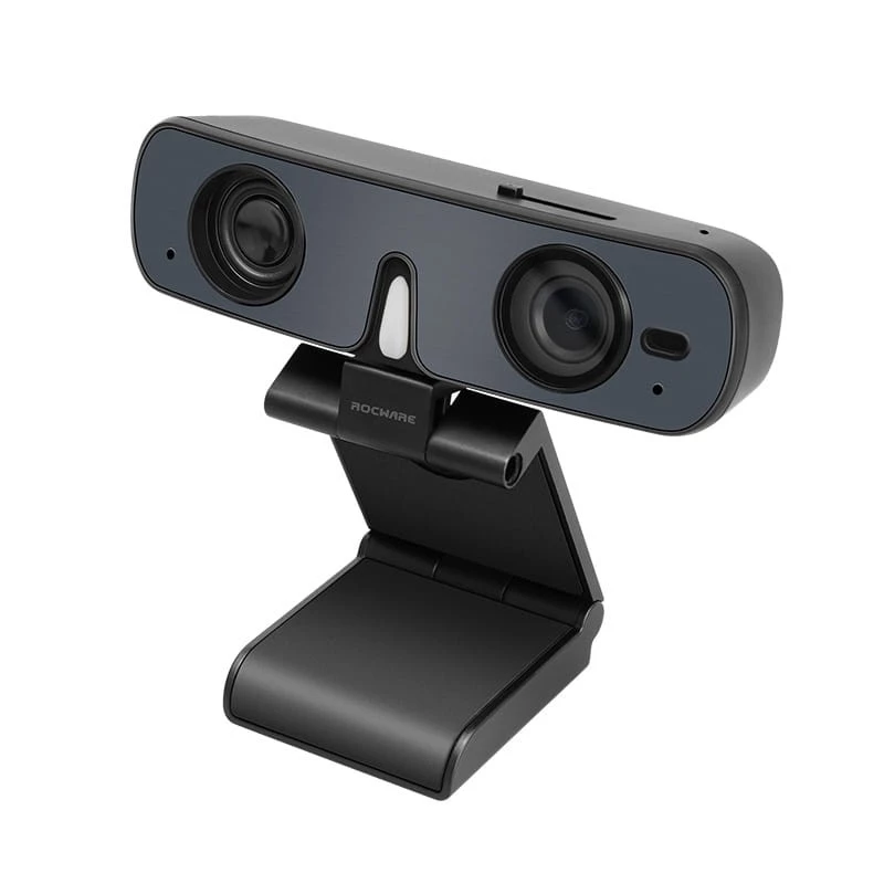 ROCWARE RC08P kamera, juoda, USB, 1080i/720p, įmontuotas mikrofonas