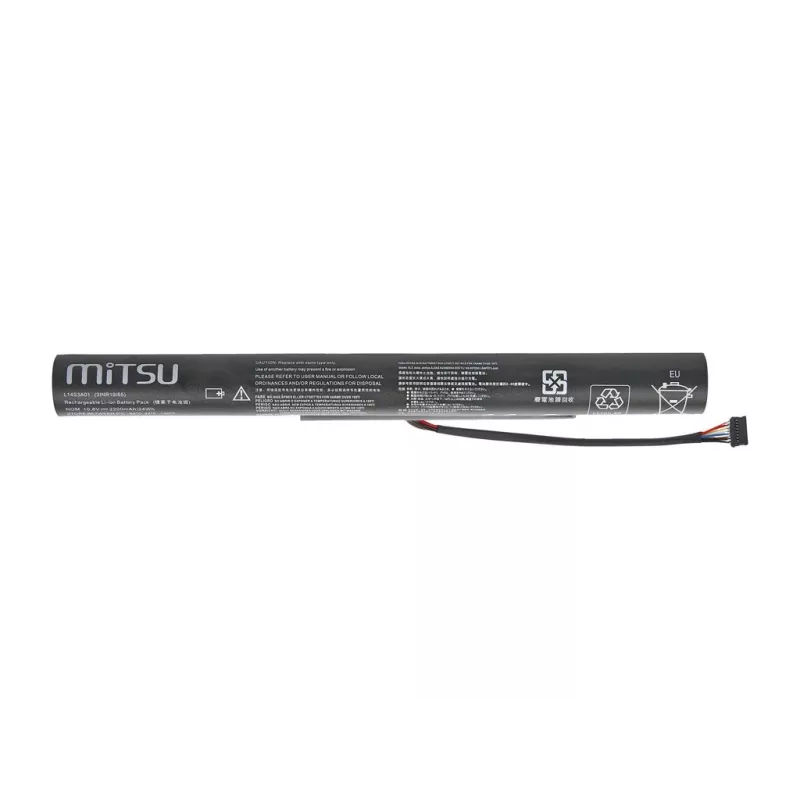 MITSU akumuliatorius, skirtas Lenovo IdeaPad 100-15IBY, 2200 mAh (24 Wh), 10.8-11.1 V